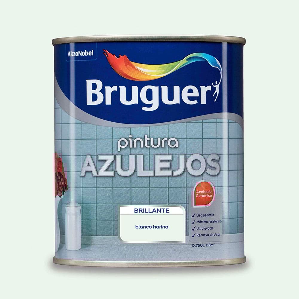 PINTURA AZULEJOS BLANCO HARINA BRILLANTE 750 ml