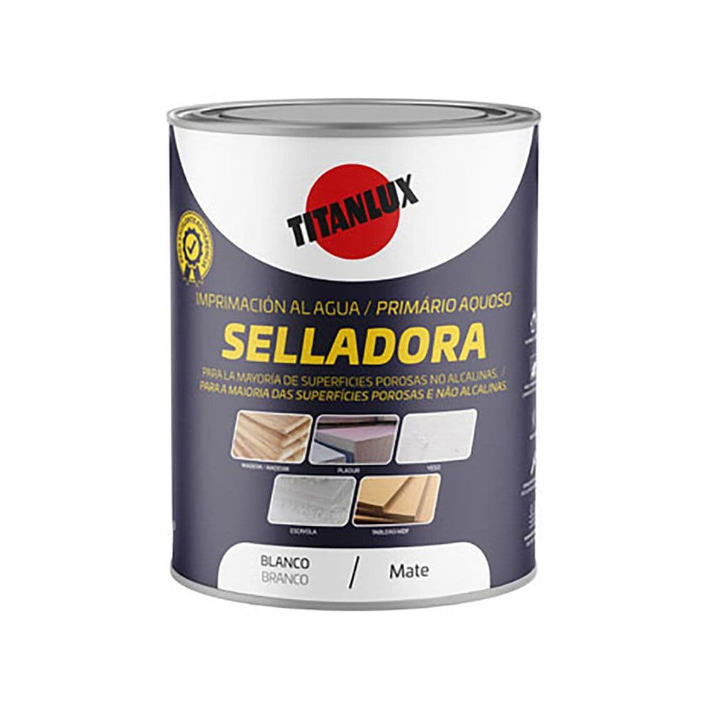 SELLADORA IMPRIMACIÓN AL AGUA BLANCO MATE 750 ml
