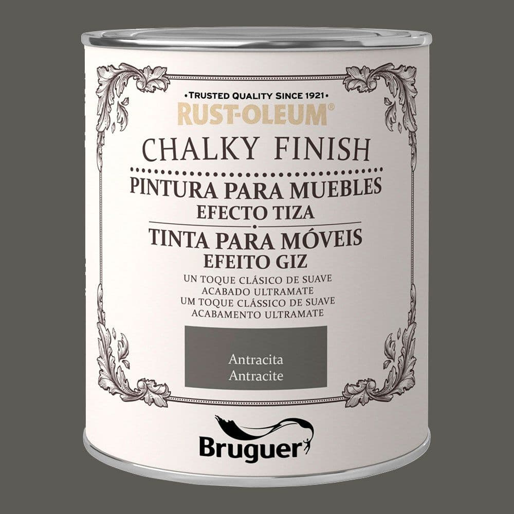 RUST-OLEUM CHALKY FINISH MUEBLES ANTRACITA 750 ml