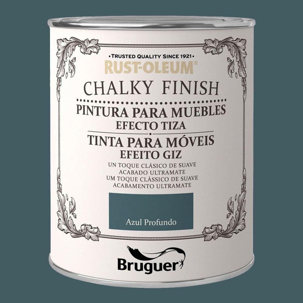 RUST-OLEUM CHALKY FINISH MUEBLES AZUL PROFUNDO 750 ml