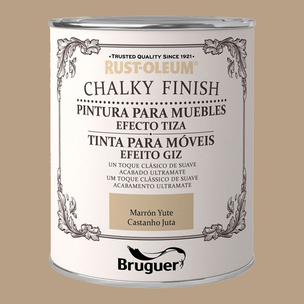 RUST-OLEUM CHALKY FINISH MUEBLES MARRON YUTE 750 ml