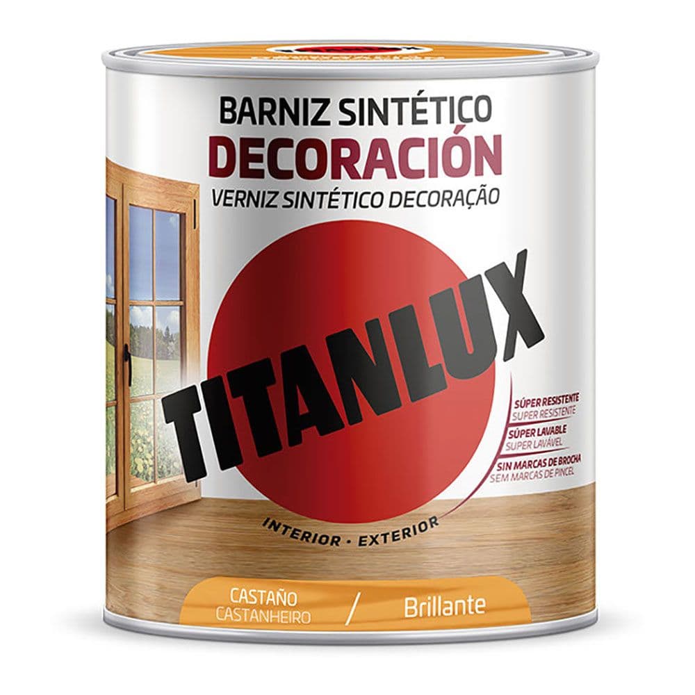 BARNIZ SINTÉTICO DECORACIÓN CASTAÑO BRILLANTE 250 ml