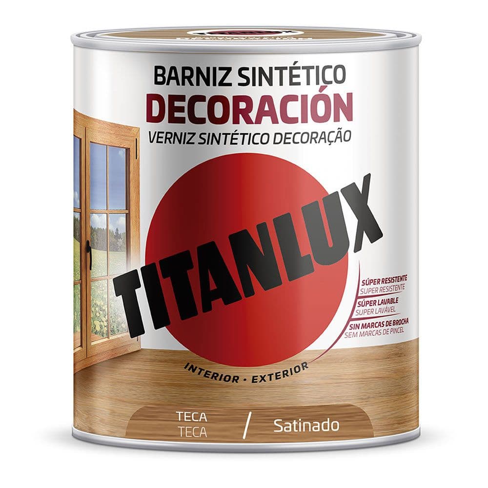 BARNIZ SINTÉTICO DECORACIÓN TECA SATINADO 250 ml