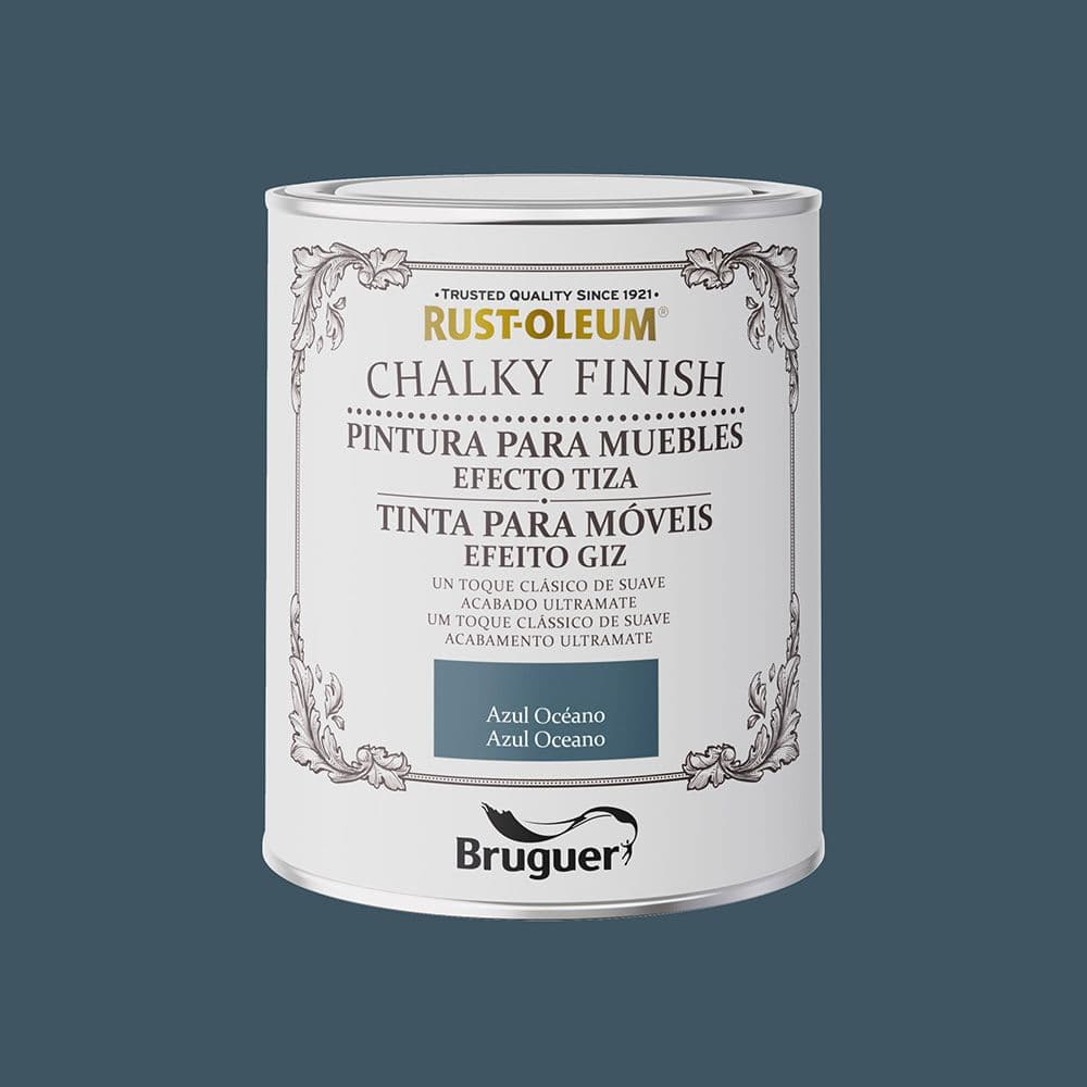 RUST-OLEUM CHALKY FINISH MUEBLES AZUL OCEANO 750 ml