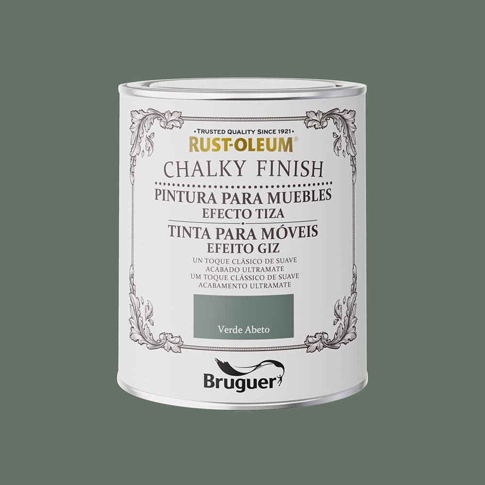 RUST-OLEUM CHALKY FINISH MUEBLES VERDE ABETO 750 ml