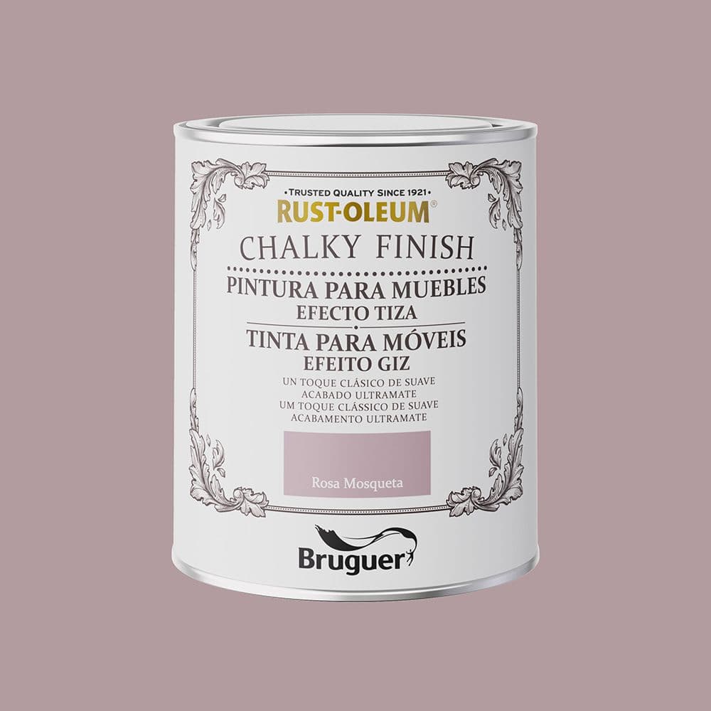 RUST-OLEUM CHALKY FINISH MUEBLES ROSA MOSQUETA 750 ml