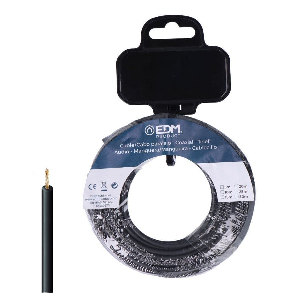 CARRETE CABLECILLO H07Z1-K 6,00 mm² NEGRO, 5 m