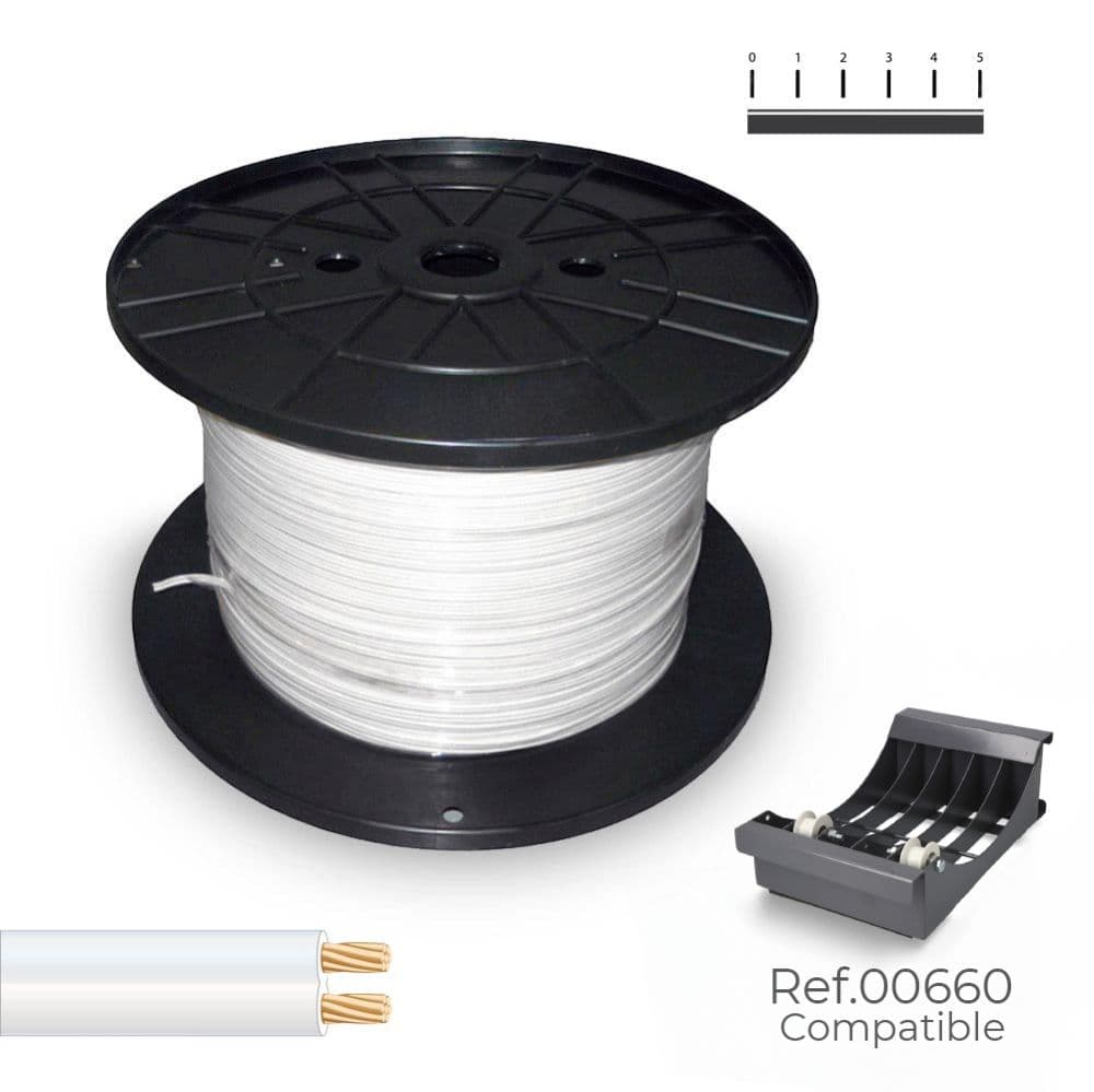 CABLE PARALELO 48V 2 x 1,50 mm² BLANCO 300 m. (BOBINA MEDIANA)