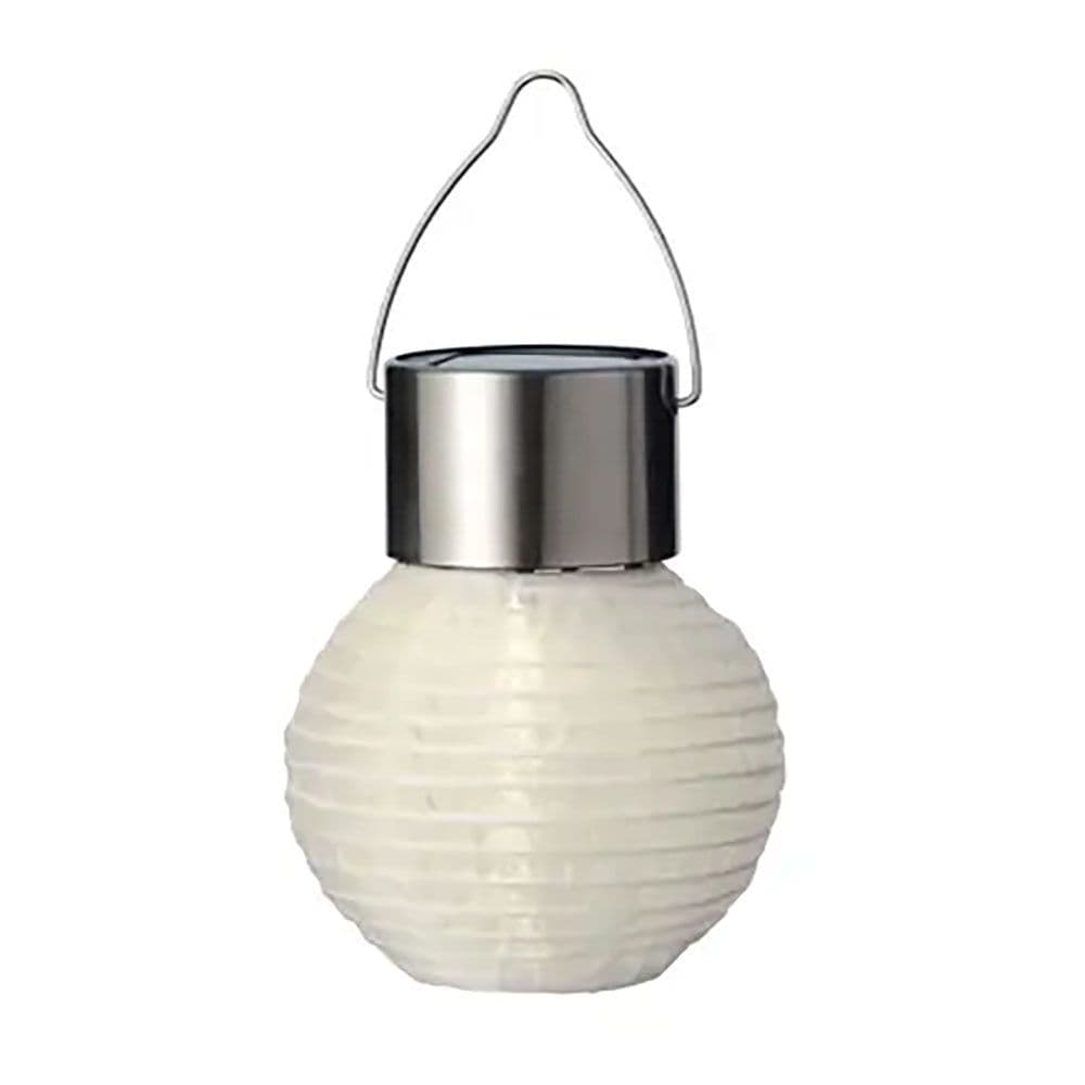 FAROLILLO REDONDO SOLAR, BLANCO, Ø7 x 9,5 cm