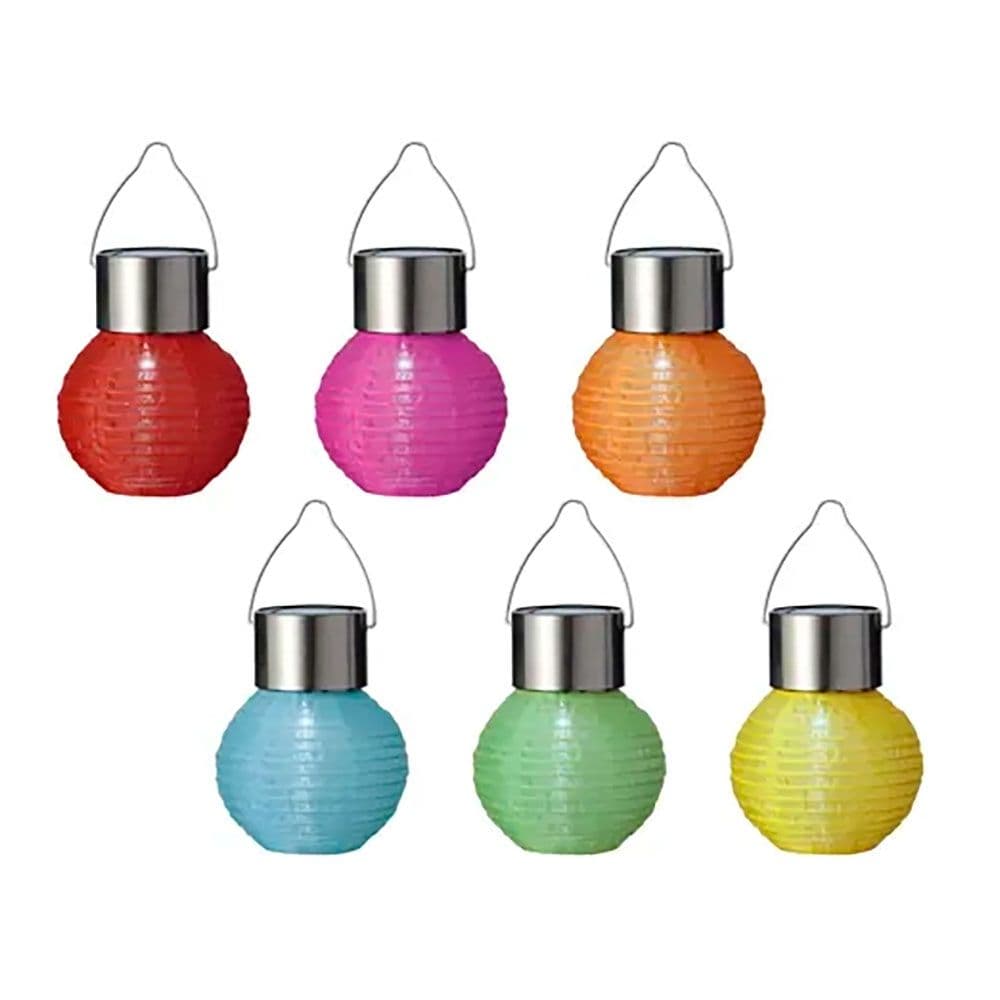 FAROLILLO REDONDO SOLAR, COLORES SURTIDOS, Ø7 x 9,5 cm