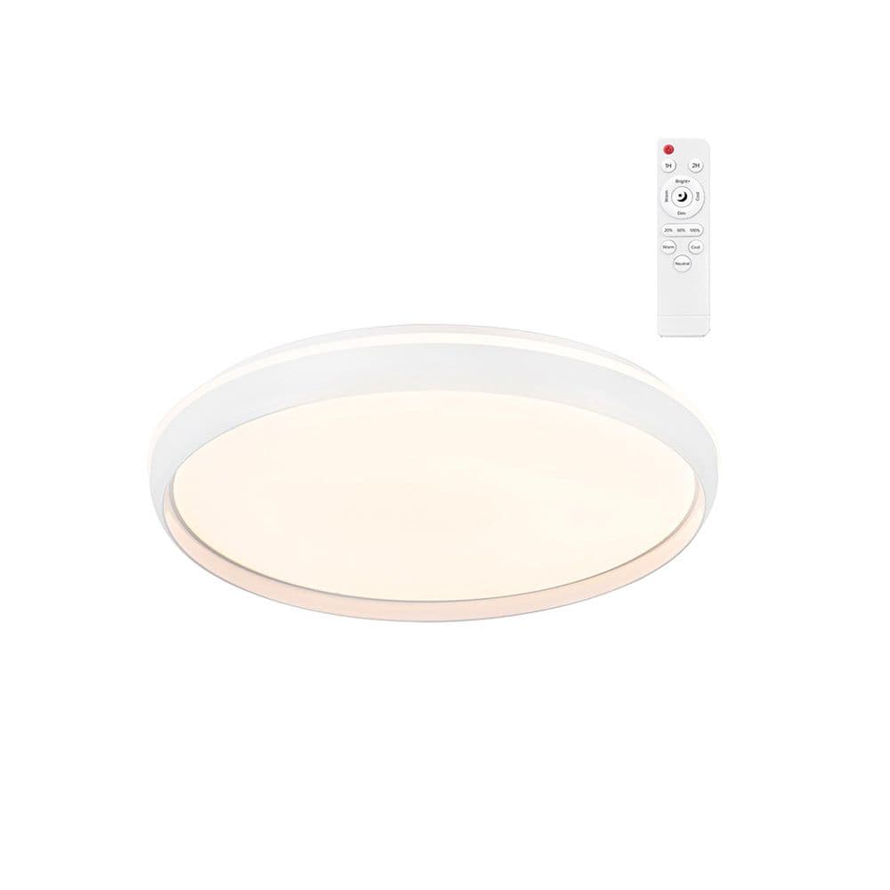 PLAFÓN LED CIRCULAR, CHARLY, 72 W, 3CCT, 7290 lm, BLANCO, Ø50 x 7 cm