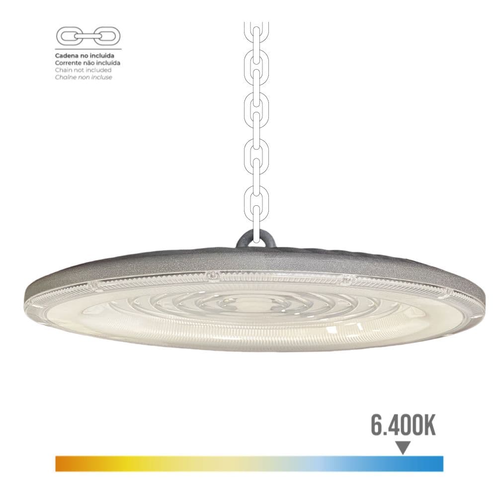 CAMPANA LED 200 W 6400 K 20.000 lm Ø33 x 4,5 cm