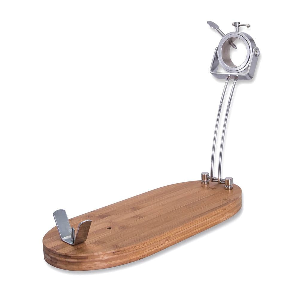 JAMONERO PLEGABLE CABEZAL GIRATORIO BASE MADERA 47 x 18,5 x 37 cm