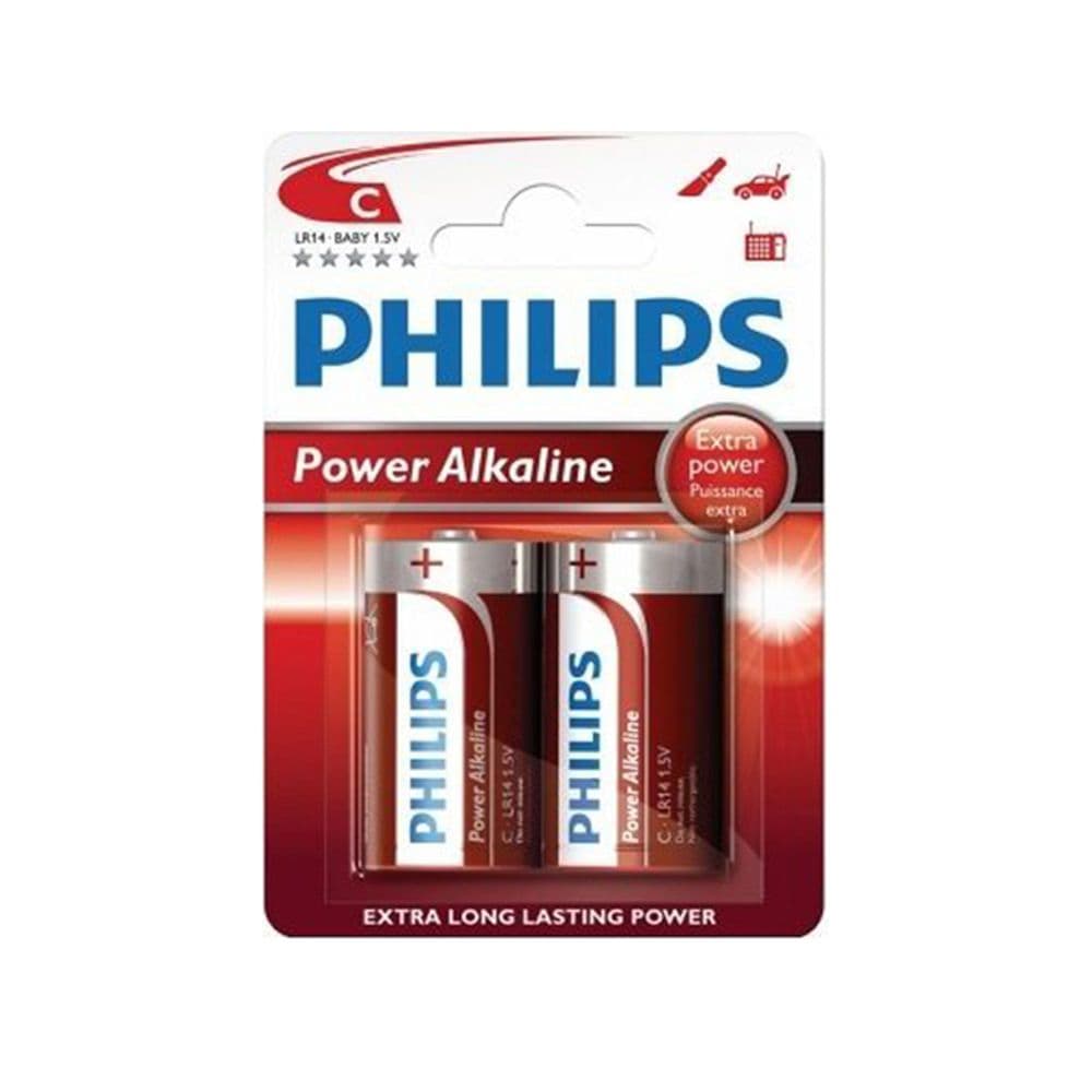 PILA ALKALINA POWER ALKALINE C- LR14 (BLISTER 2 uds) Ø26,2 x 50 mm
