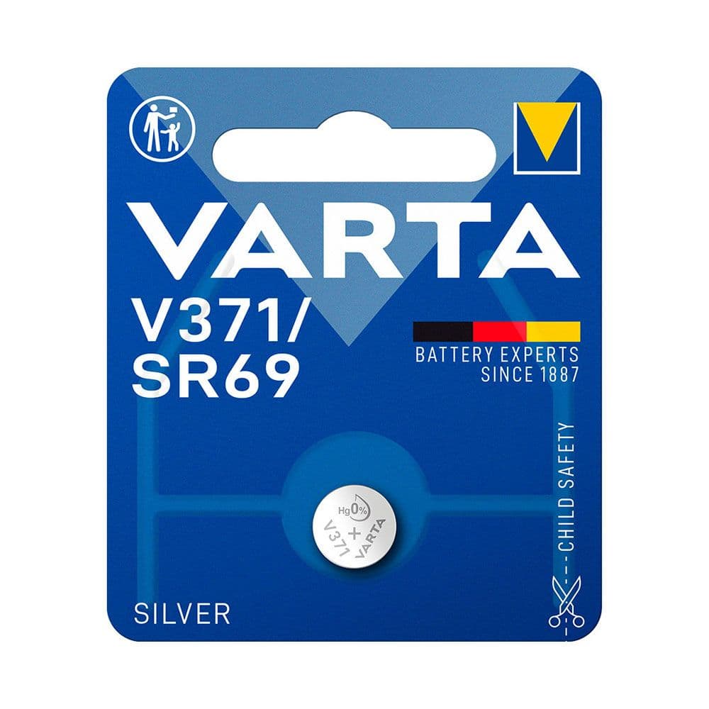 MICRO PILA DE BOTÓN SILVER SR69 - V371 1,55 V Ø9,5 x 2,05 mm BLISTER