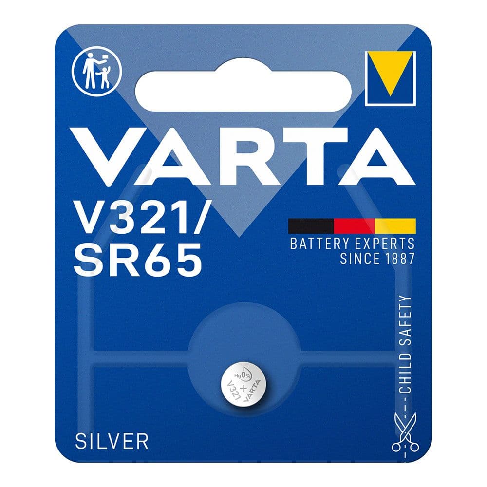 MICRO PILA DE BOTÓN SILVER SR65 - V321 1,55 V Ø6,8 x 1,65 mm BLISTER