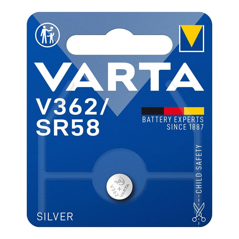 MICRO PILA DE BOTÓN SILVER SR58 - V362 1,55 V Ø7,9 x 2,10 mm BLISTER