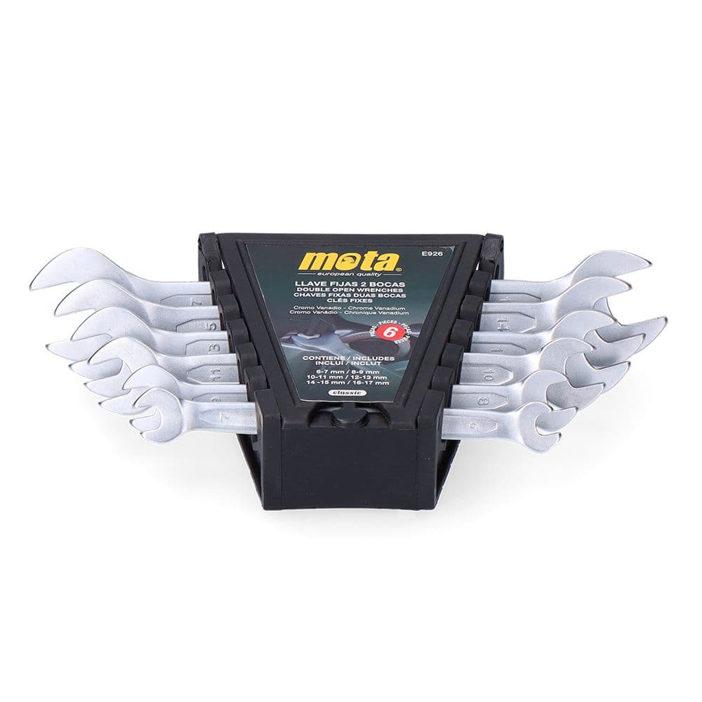 LLAVE FIJA 6 A 17 mm, TETRON, JUEGO 6 PIEZAS