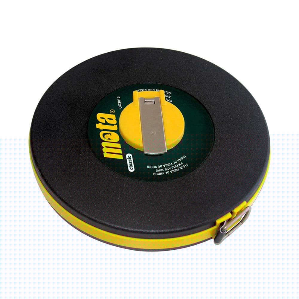 CINTA METRICA FLEJE FIBRA DE VIDRIO 20 m x 13 mm