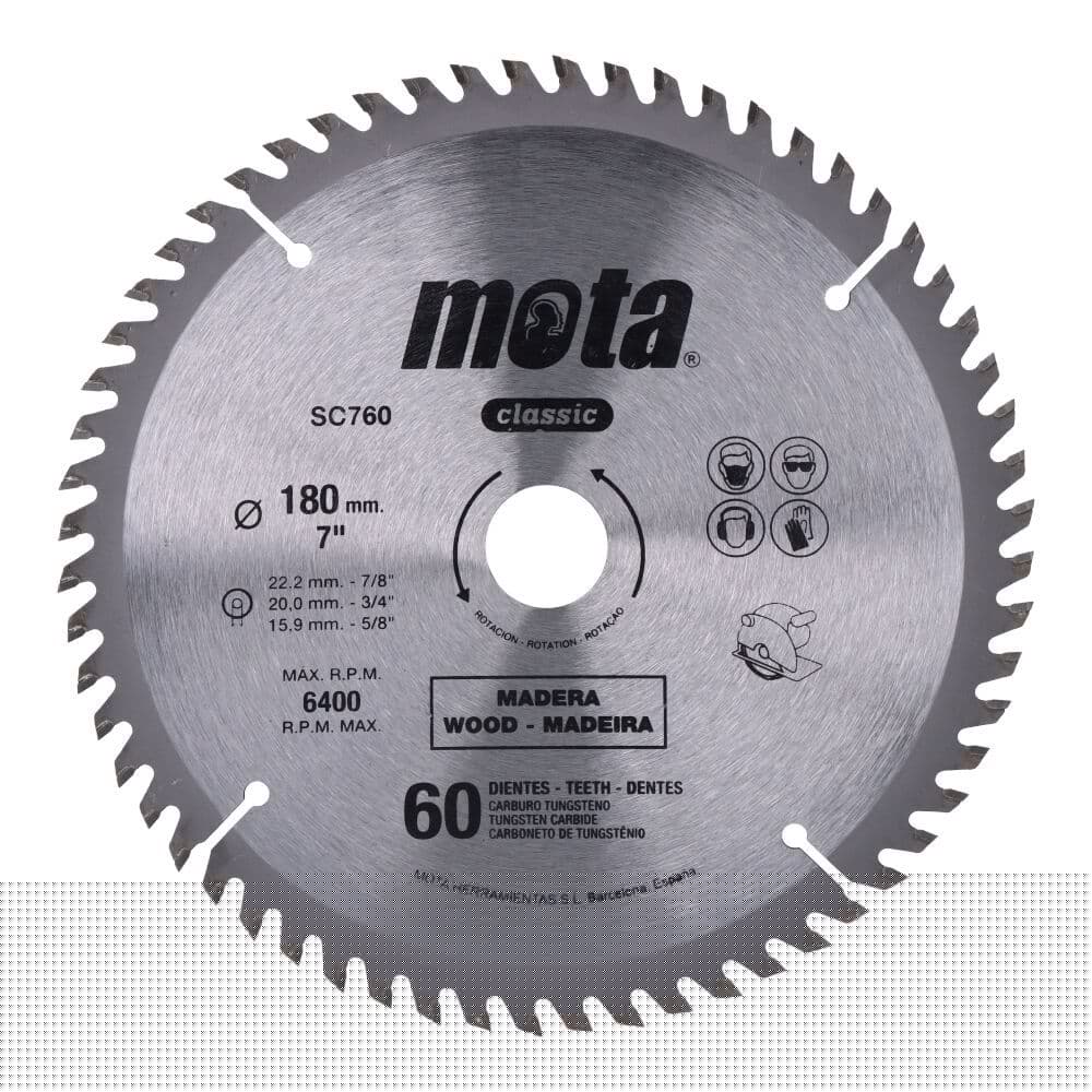SIERRA CIRCULAR WIDIA Ø180 mm 60 DIENTES