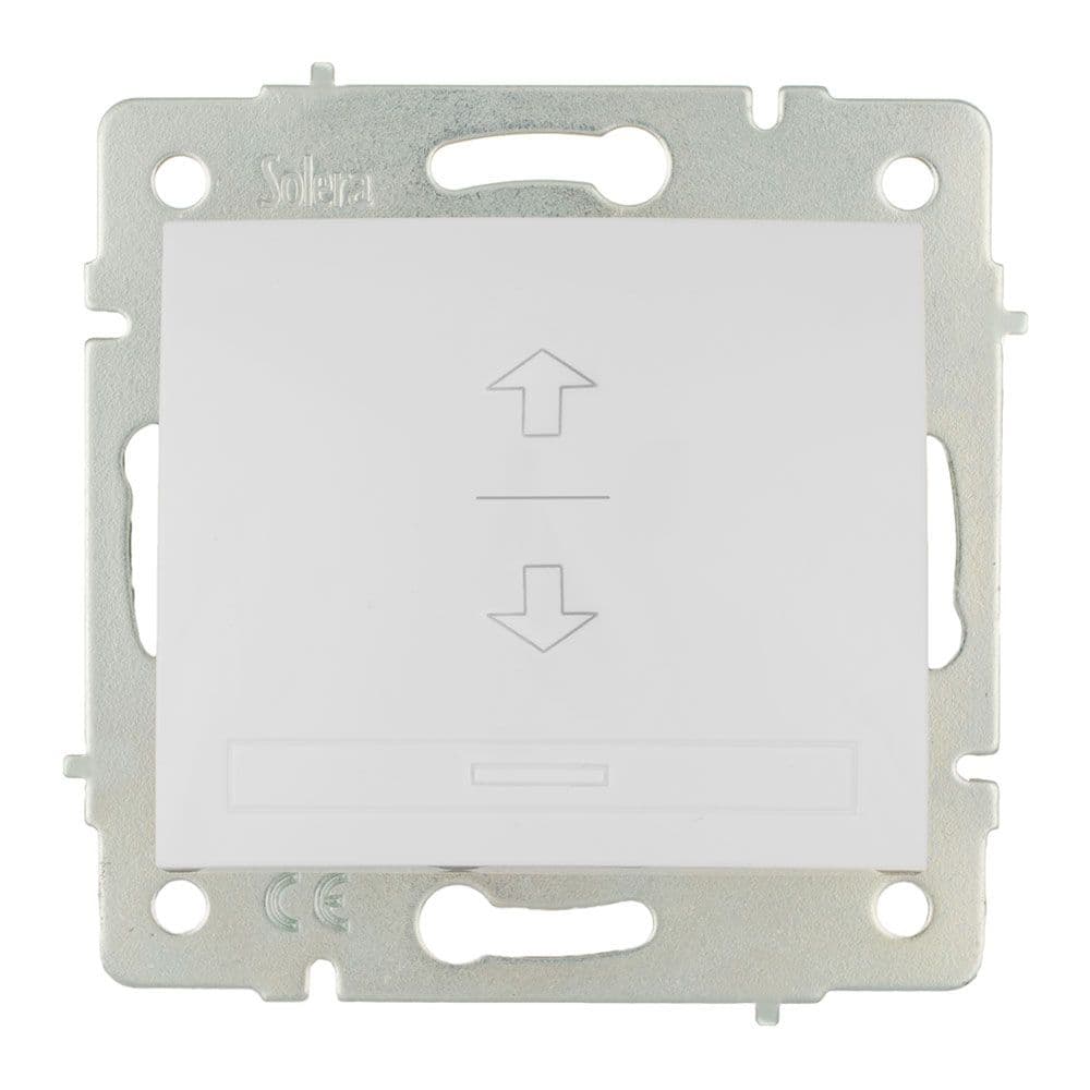 INTERRUPTOR DE PERSIANA 10A 250V BLANCO SERIE EUROPA SOLERA ERP21