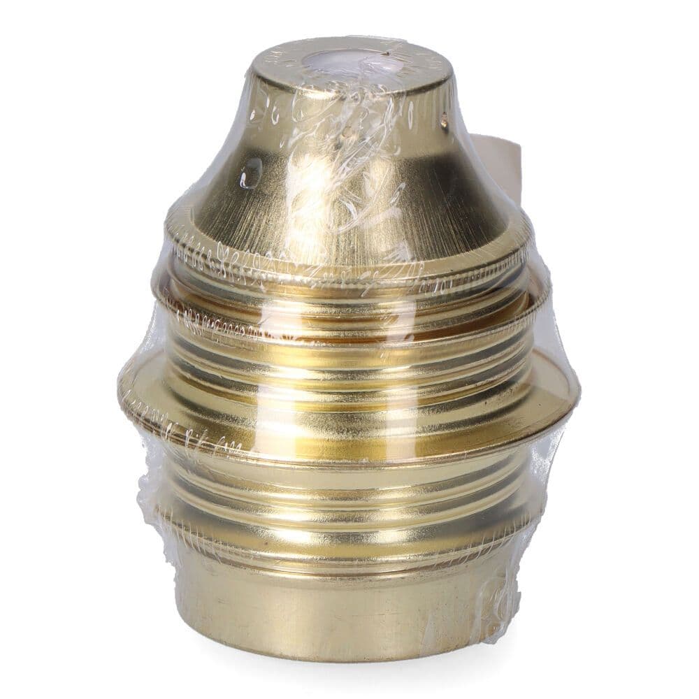 PORTALÁMPARAS ROSCA E27, LATONADO (RETRACTILADO)