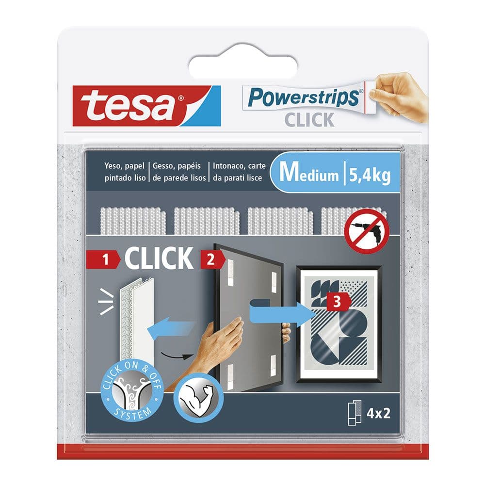 TIRAS CUELGA CUADROS POWERSTRIPS 4 x 2 M