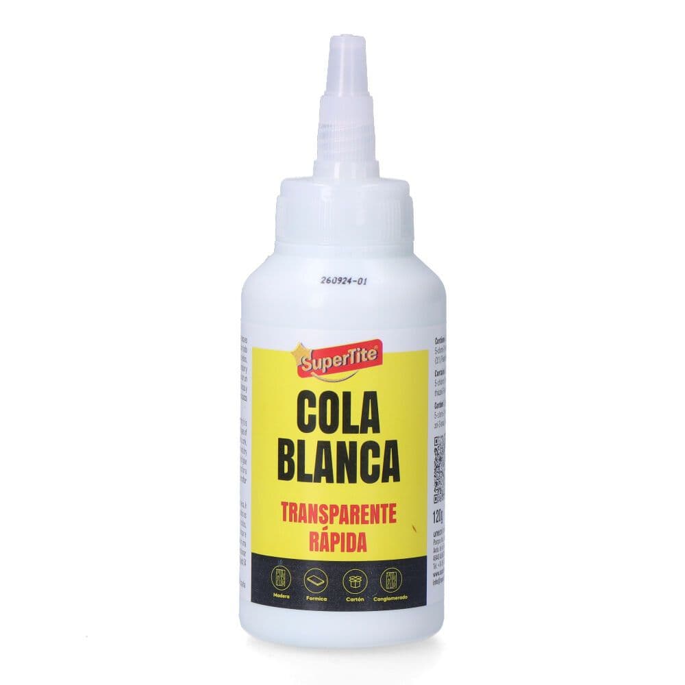COLA BLANCA SECADO TRANSPARENTE, 120 g