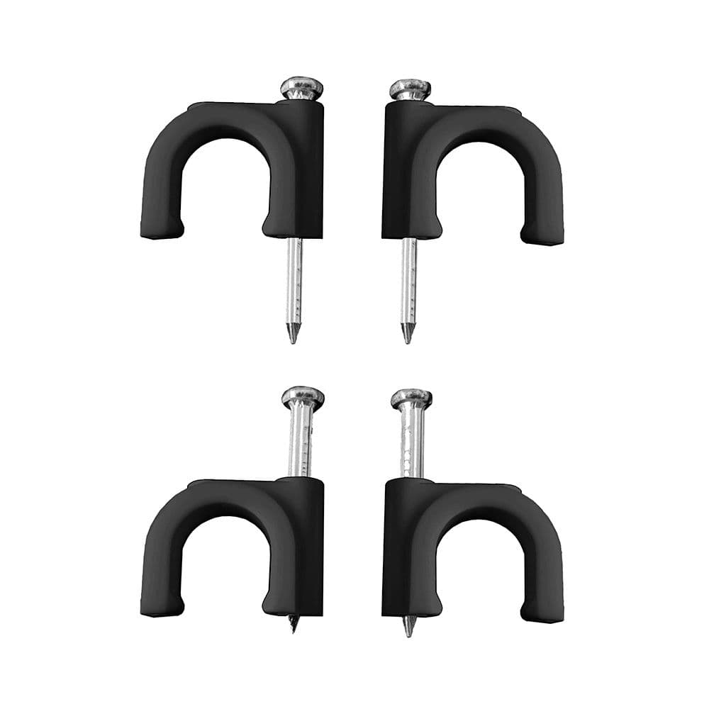 GRAPA PARA CABLE MANGUERA TUBULAR 2 x 2,5 mm N°08, NEGRA, CAJA 100 uds