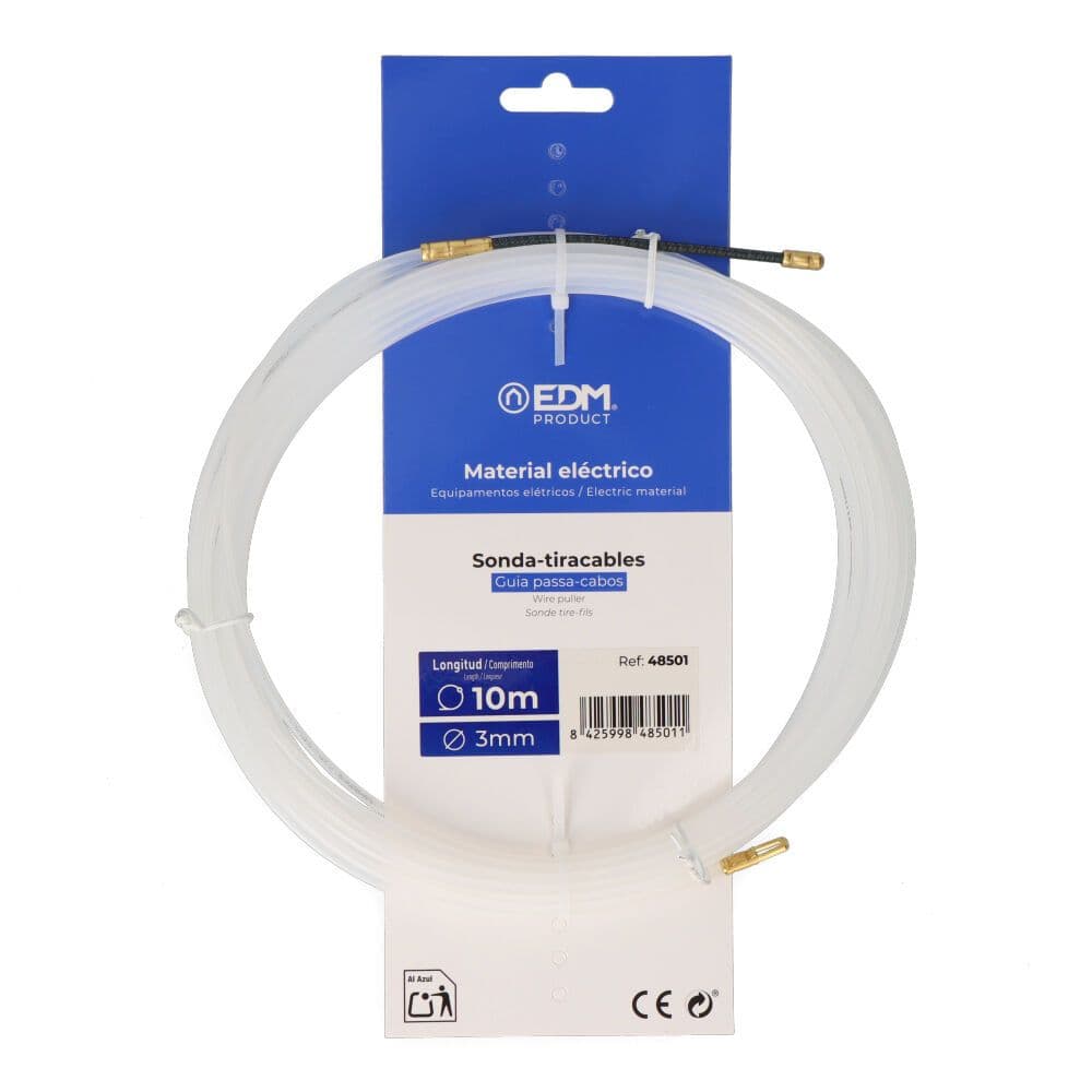 SONDA PASACABLES GUÍA, NYLON, 10 m x 3 mm