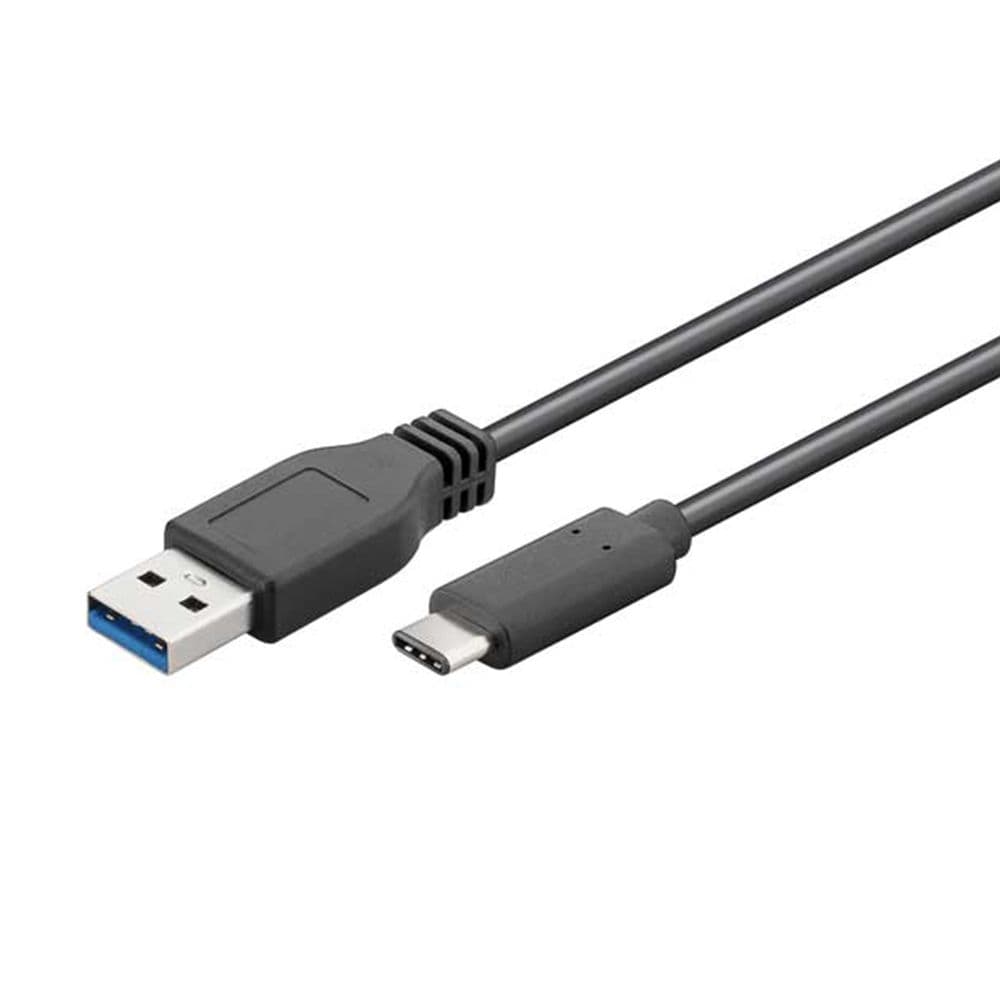 CABLE USB-A A USB-C 1 m NEGRO
