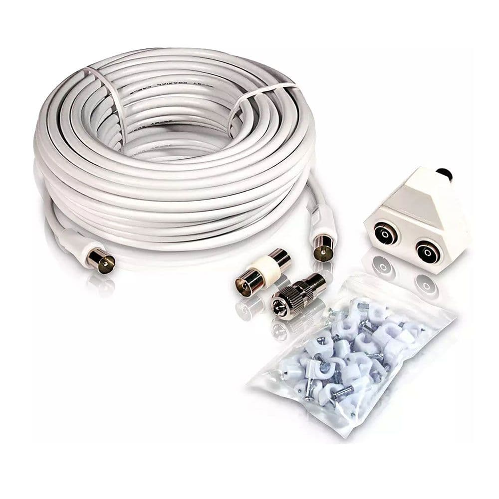 CABLE DE ANTENA TV COAXIAL TIPO PAL 15m SWV2209W/10 PHILIPS