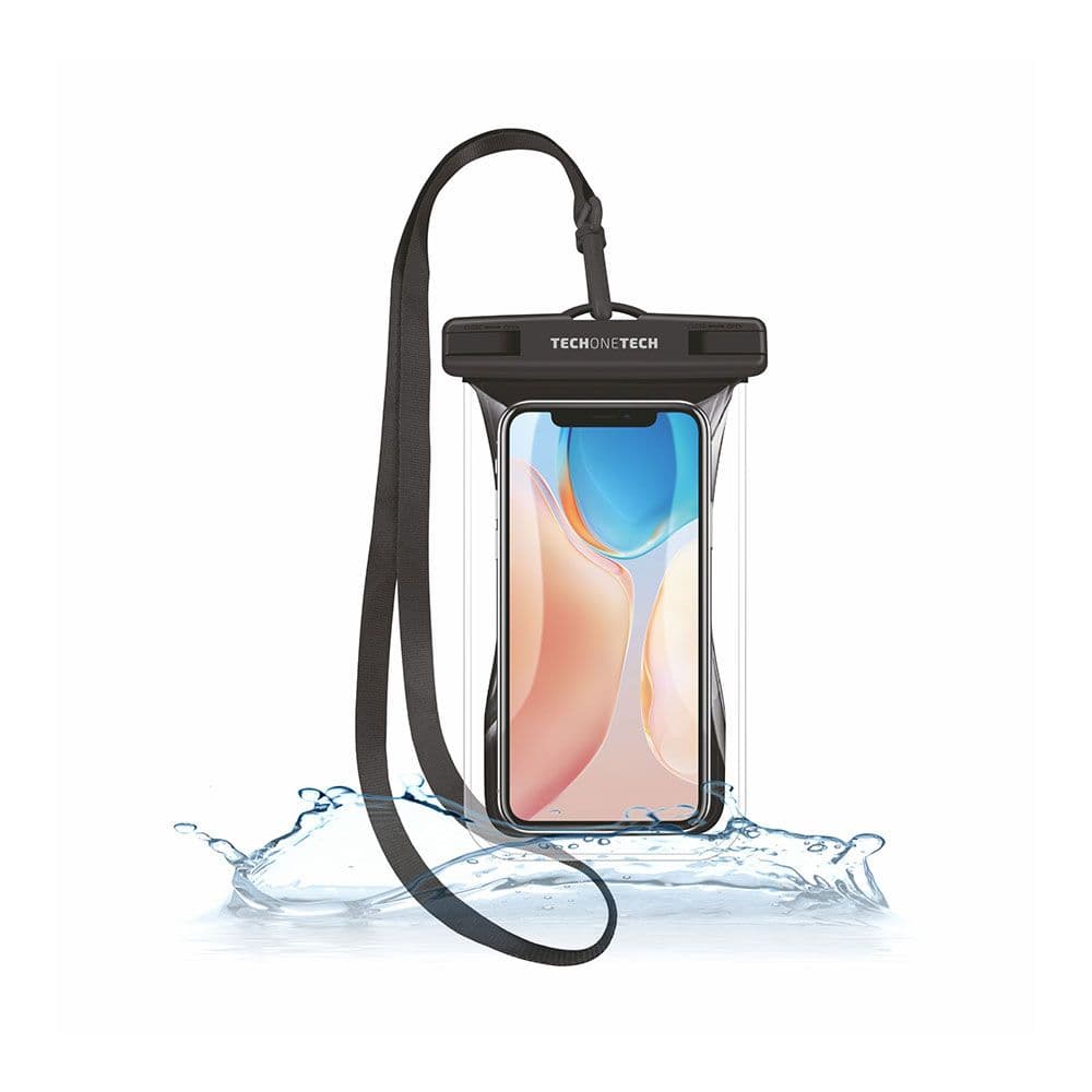 FUNDA IMPERMEABLE FLOTANTE TPU IPX8 NEGRA