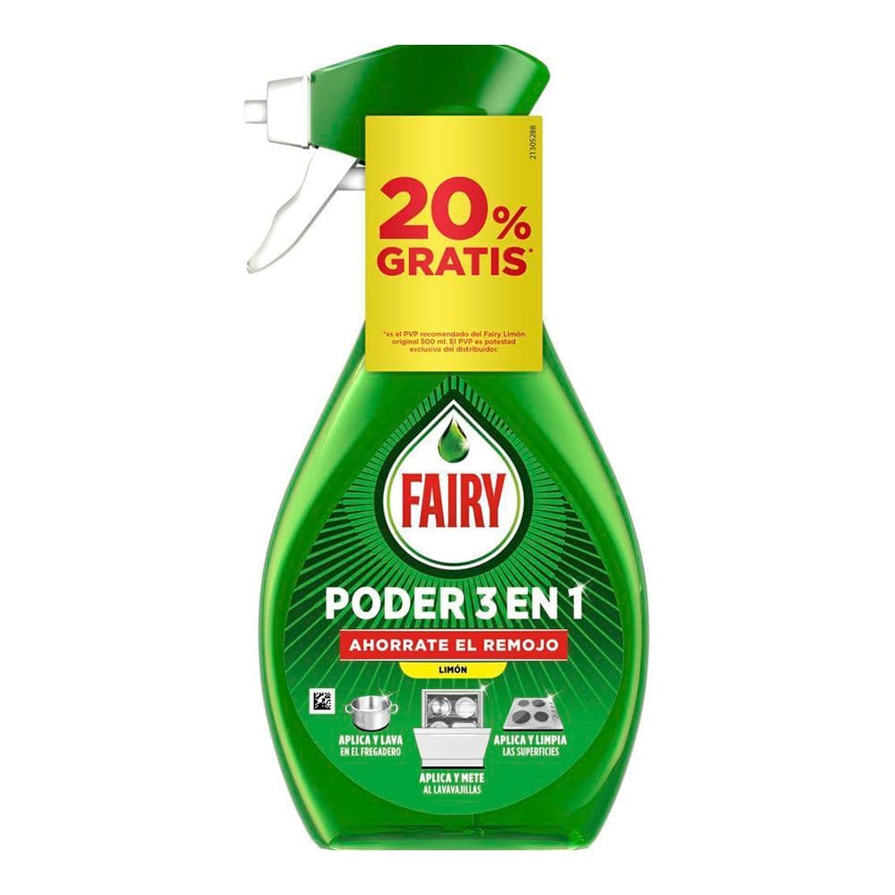 SPRAY VAJILLAS SIN REMOJO PODER 3 EN 1 500 ml