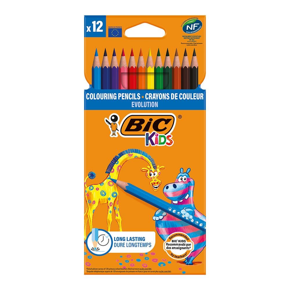 LÁPICES PARA COLOREAR BLÍSTER 12 uds