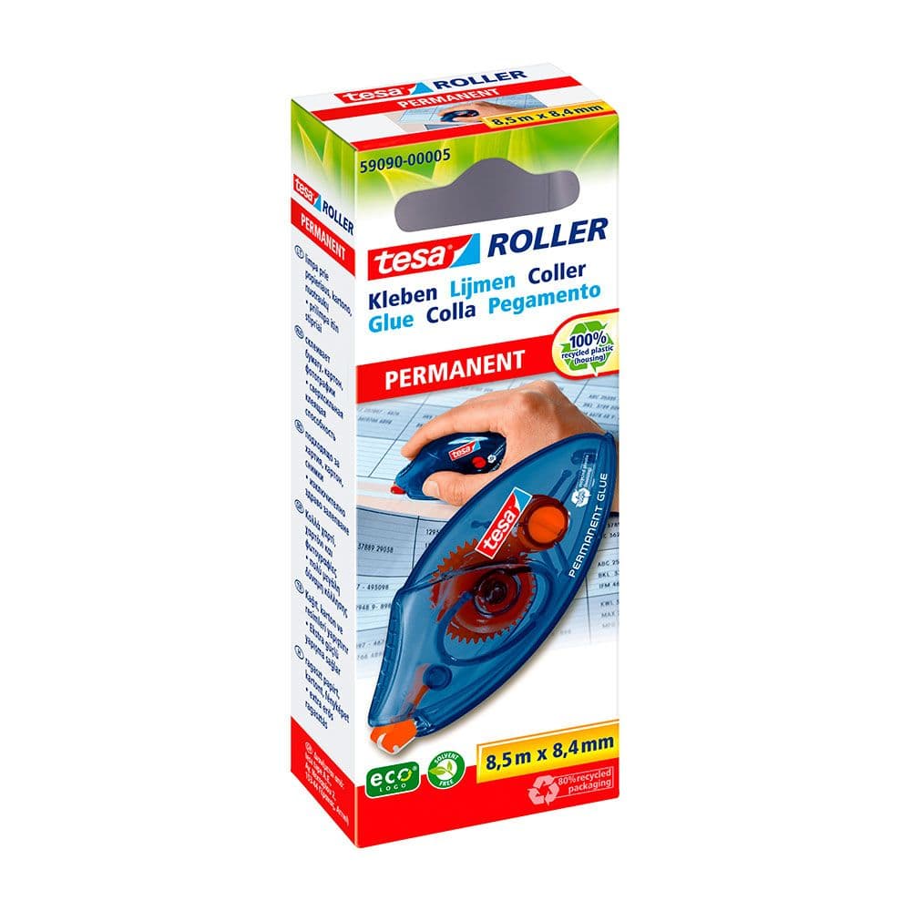 ADHESIVO ECOLÓGICO PERMANENTE ROLLER DESECHABLE 8,4 mm x 8,50 m