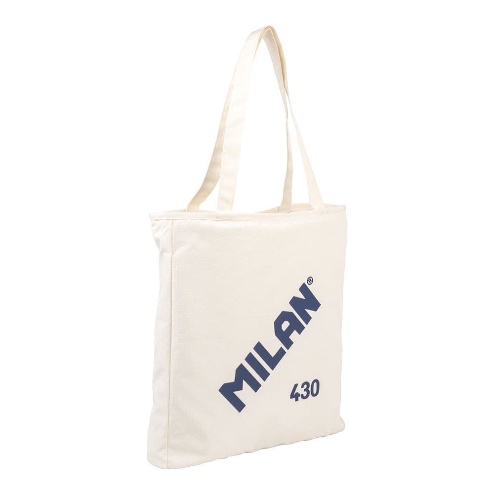 BOLSO SHOPPER COLECCIÓN "MILAN® GIGANTE 403 SINCE 1918" BEIGE