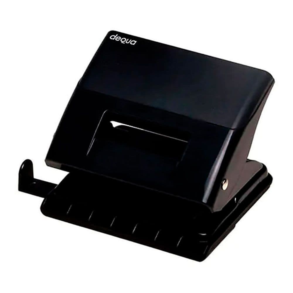 PERFORADORA PARA PAPEL DE 2 PUNZONES NEGRO