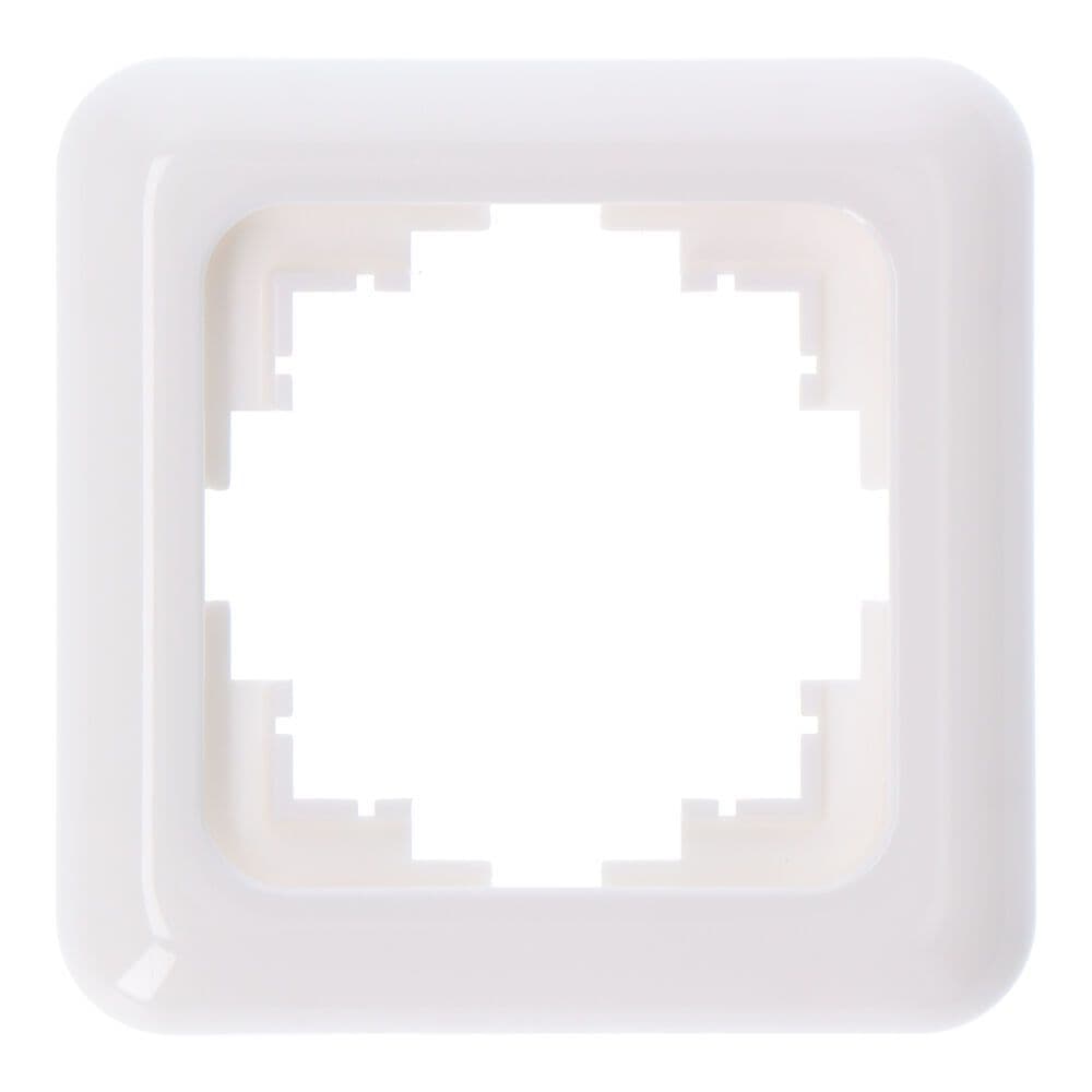 MARCO 1 ELEMENTO EMPOTRAR "SERIE TERM" BLANCO 80x80mm (BOLSA BLISTER)
