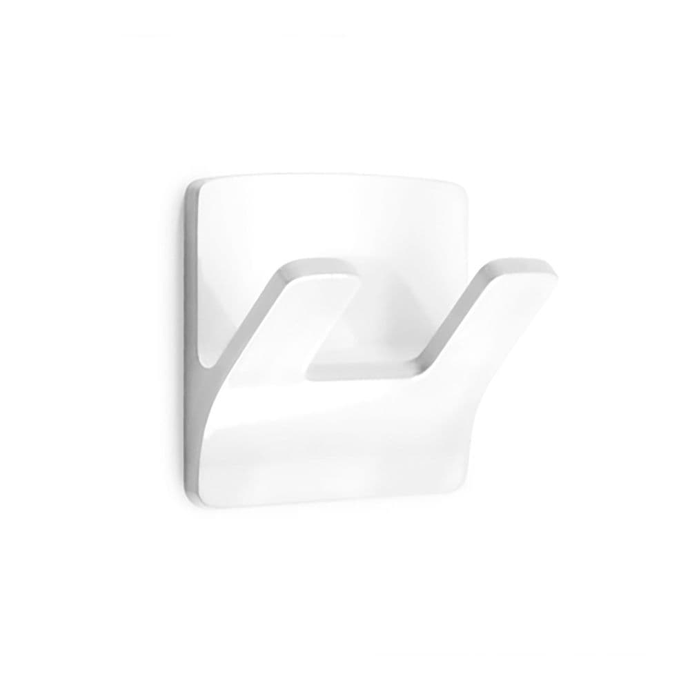 COLGADOR RESISTENTE AL AGUA MODELO RAMA DOBLE BLANCO (BLISTER)