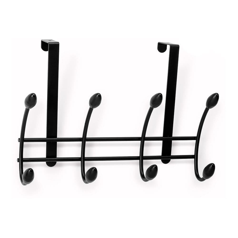 COLGADOR SOBREPUERTA NEGRO (BLISTER), 208 x 306 x 109 mm