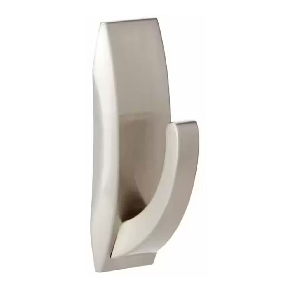 COMMAND GANCHO MEDIANO, NÍQUEL PULIDO, 29 x 79 x 29 mm, 1 uds + 2 TIRAS, MAX 1,3 Kg