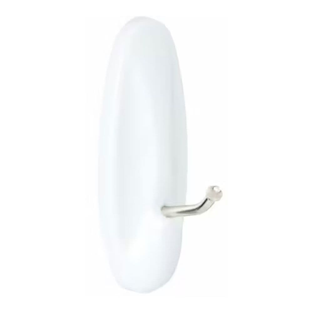 COMMAND GANCHO PUNTA METÁLICA, MEDIANO, BLANCO, 29 x 79 x 29 mm, 2 uds + 4 TIRAS, CARGA MAX 1,3 Kg