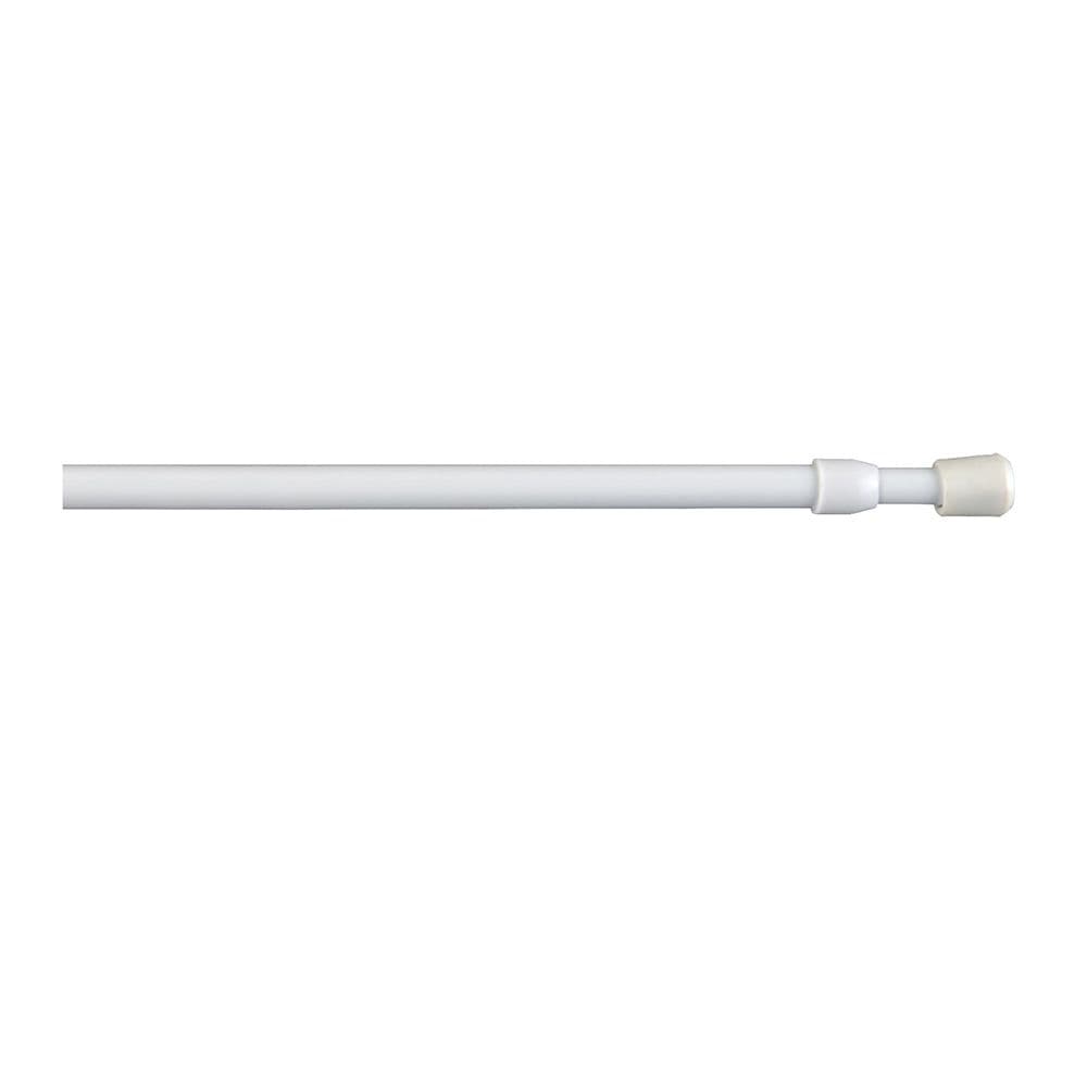 PORTAVISILLO EXTENSIBLE A PRESIÓN ROSCA BLANCO, Ø0,8 x 50 - 85 cm, 2 uds