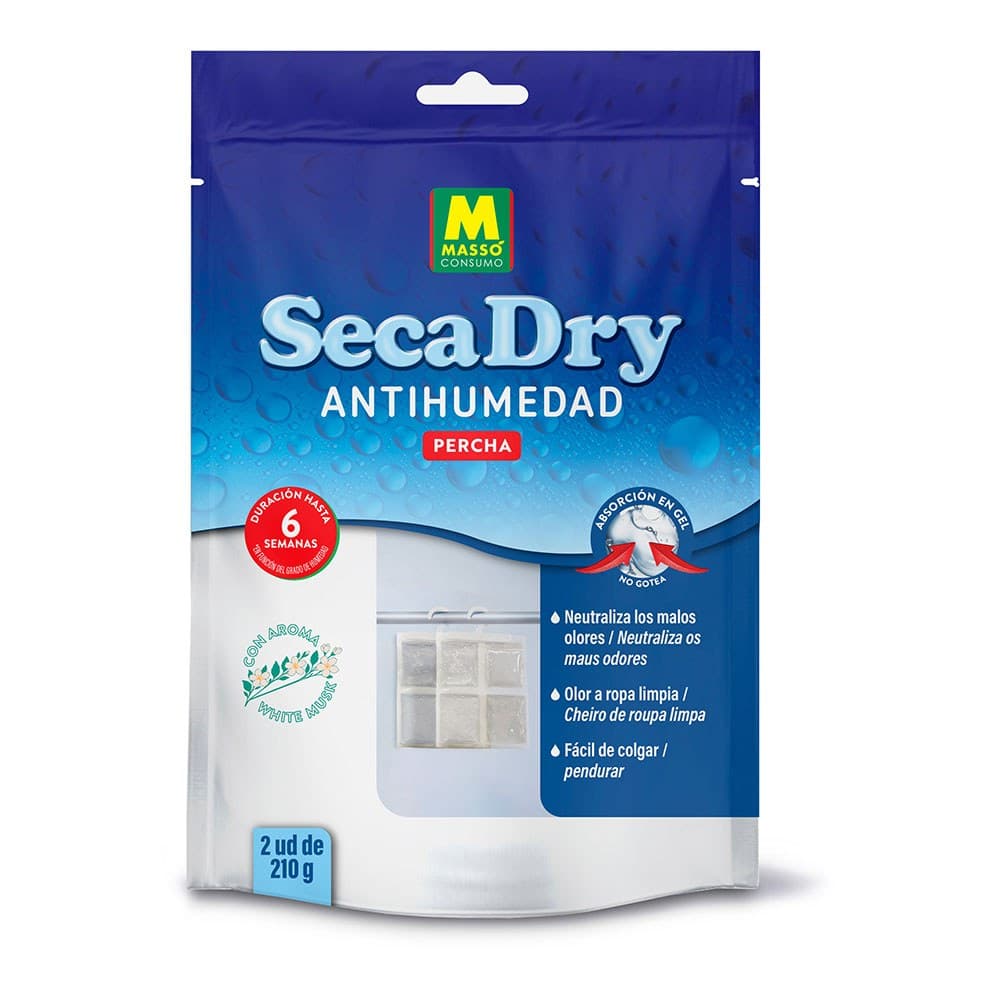 PERCHA ANTIHUMEDAD EN GEL SECADRY, 120 g, 2 uds