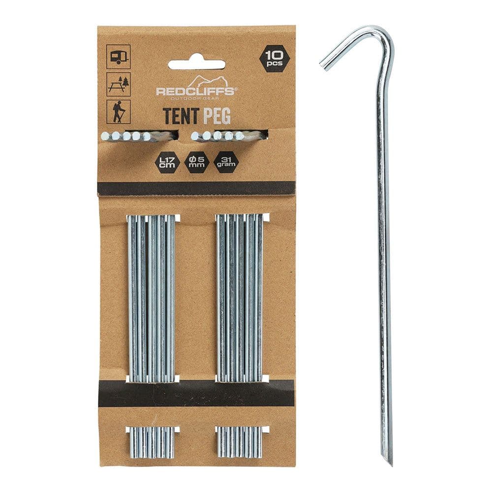 PIQUETA TIENDA CAMPAÑA, 10 uds