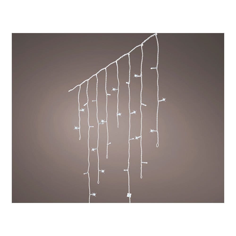 CORTINA LED ICICLE, 240 LEDS, MULTIFUNCIÓN, LUZ FRÍA, EXTERIOR, 5,8 m