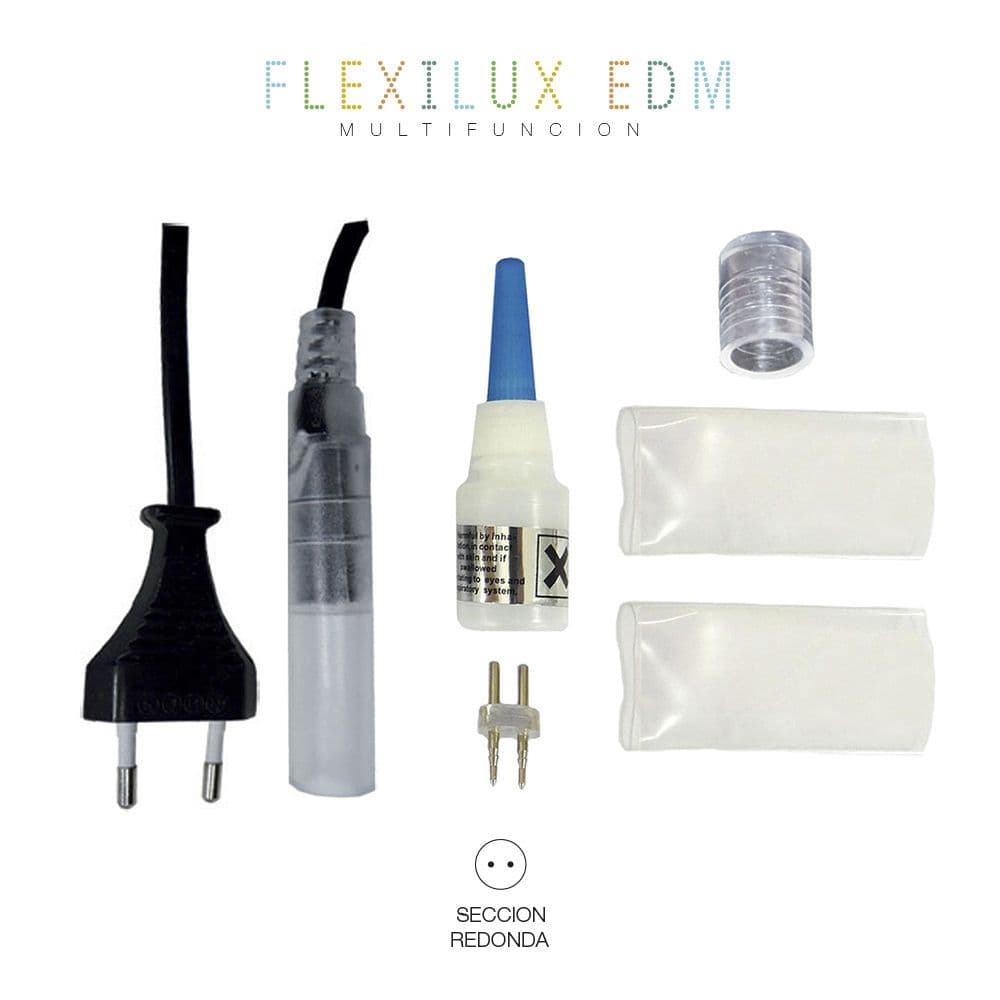 KIT ALIMENTADOR-CONECTOR TUBO FLEXILUX Y FLEXILED MAX 1380 W