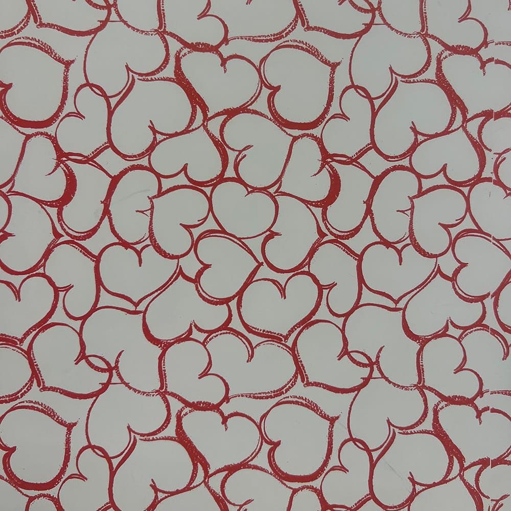 PAPEL DE REGALO CORAZONES, 70 cm x 40 m