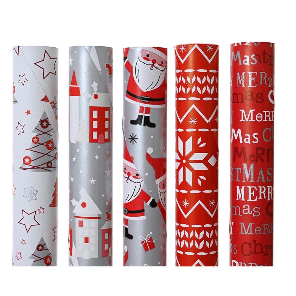 PAPEL DE REGALO CON MOTIVOS NAVIDEÑOS, MODELOS VARIADOS
